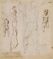Michelangelo Eight Studies of Nude Children by Michelangelo Buonarroti