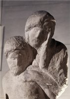 Pieta Rondanini Detail by Michelangelo Buonarroti