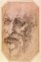 Portrait of a Bearded Man by Michelangelo Buonarroti