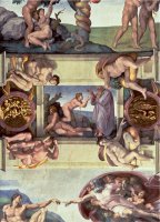 Sistine Chapel Ceiling 1508 12 The Creation of Eve 1510 Post Restoration by Michelangelo Buonarroti