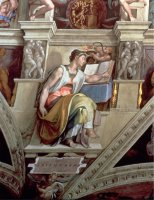 Sistine Chapel Ceiling Eritrean Sibyl 1510 by Michelangelo Buonarroti