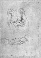 Studies for Pieta Or The Last Judgement by Michelangelo Buonarroti