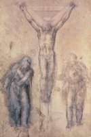 Study For A Crucifixion by Michelangelo Buonarroti