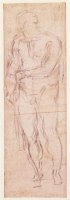Study for Adam in The Expulsion 1508 12 by Michelangelo Buonarroti