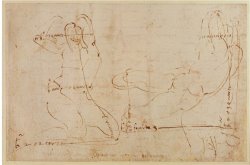 Study for River God by Michelangelo Buonarroti