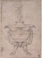 Study of a Decorative Urn by Michelangelo Buonarroti