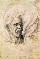 Study of a Man Shouting by Michelangelo Buonarroti