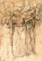 Study of Mourning Women by Michelangelo Buonarroti