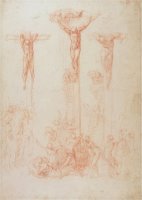 Study of Three Crosses by Michelangelo Buonarroti