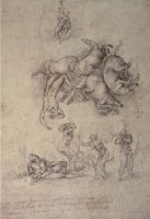 The Fall of Phaethon 1533 by Michelangelo Buonarroti