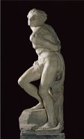 The Rebellious Slave 1513 15 by Michelangelo Buonarroti