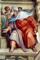The Sistine Chapel Ceiling Frescos After Restoration The Prophet Ezekiel by Michelangelo Buonarroti