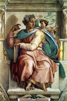The Sistine Chapel Ceiling Frescos After Restoration The Prophet Isaiah by Michelangelo Buonarroti