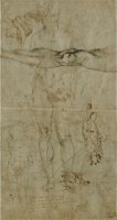 Various Figures And a Sonnet by Petrarch by Michelangelo Buonarroti