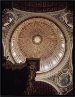 View of The Interior of The Dome Begun by Michelangelo in 1546 And Completed by Domenico Fontana by Michelangelo Buonarroti