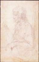 W 40 Sketch of a Female Figure by Michelangelo Buonarroti