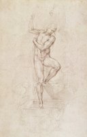 W53r The Risen Christ Study For The Fresco Of The Last Judgement In The Sistine Chapel Vatican by Michelangelo Buonarroti