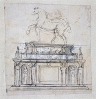 Design for a Statue of Henry II of France on Horseback by Michelangelo