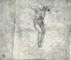 Study for a Christ on The Cross by Michelangelo