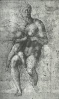 Study for a Holy Family with The Infant St.john by Michelangelo