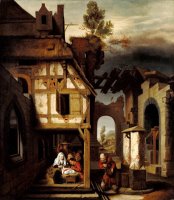 Adoration of The Shepherds by Nicolaes Maes