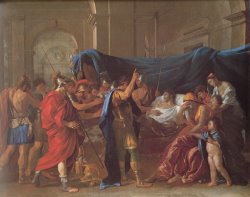The Death of Germanicus Detail by Nicolas Poussin