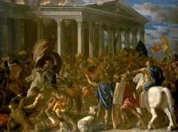 The Destruction And Sack of The Temple of Jerusalem by Nicolas Poussin