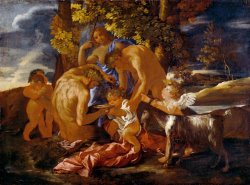 The Nurture of Bacchus by Nicolas Poussin