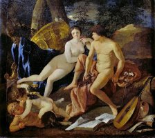 Venus And Mercury by Nicolas Poussin
