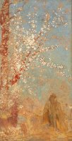 Figure Under a Blossoming Tree by Odilon Redon