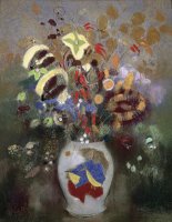 Still Life of a Vase of Flowers by Odilon Redon