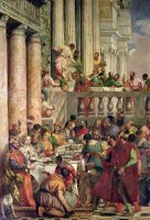 The Marriage Feast at Cana, Detail of The Left Hand Side by Paolo Caliari Veronese