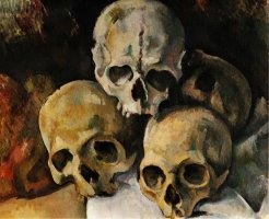 A Pyramid of Skulls 1898 1900 by Paul Cezanne