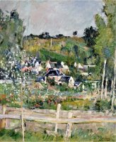 A View of Auvers Sur Oise The Fence by Paul Cezanne
