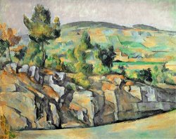 Aix En Provence Rocky Countryside by Paul Cezanne