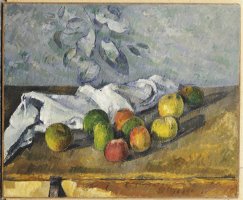 Apples And a Napkin by Paul Cezanne