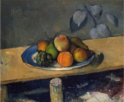 Apples Pears And Grapes C 1879 by Paul Cezanne