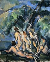 Baigneuses Study for Les Grandes Baigneuses by Paul Cezanne