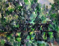 Bridge Over a Pond 1895 1898 by Paul Cezanne