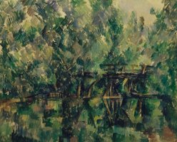 Bridge Over Pool by Paul Cezanne