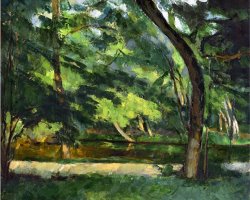 Cezanne Etang 1877 by Paul Cezanne