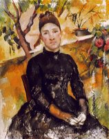 Cezanne Mme Cezanne 1890 by Paul Cezanne