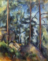 Cezanne Pines 1896 99 by Paul Cezanne