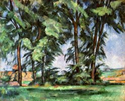 Cezanne Trees C1885 87 by Paul Cezanne