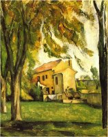 Chestnut Trees And Farm Jas De Bouffan by Paul Cezanne