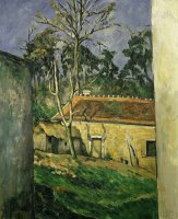 Cour De Ferme a Auvers Farmyard Auvers Sur Oise France 1879 80 by Paul Cezanne