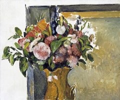 Flowers in a Vase by Paul Cezanne
