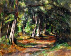 Forest Path Circa 1892 by Paul Cezanne
