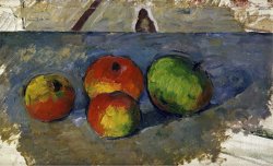 Four Apples Circa 1879 82 by Paul Cezanne