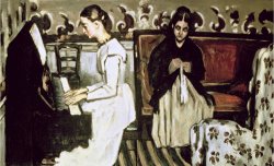 Girl at The Piano 1868 69 by Paul Cezanne